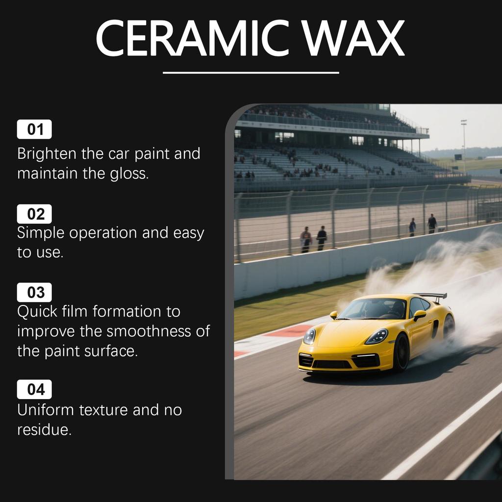 Homonth Car Care Wax Kit, Polishing and Repair, Anti-Stain Renovation, Convenient Wiping, Special Car Paint Surface Care, 1 set