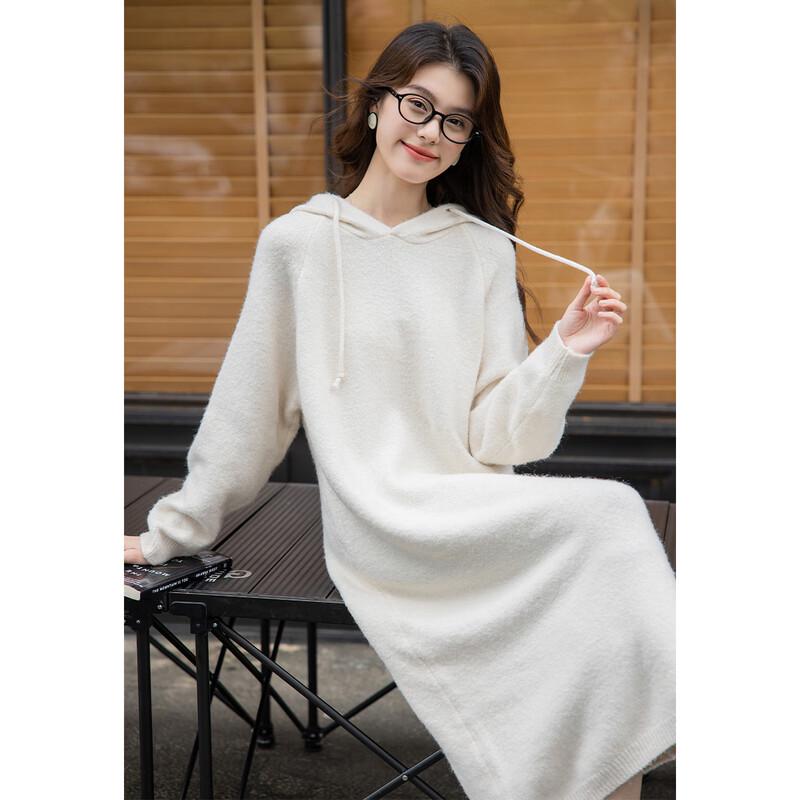Mokana Women's Christmas Style Long-Sleeve Midi Dress