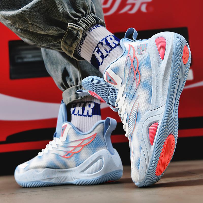 Spring Basketball Shoes Men's Shoes Women's Shoes Non-slip Breathable Sports Shoes Teenagers Middle School Students Practical Training Shoes