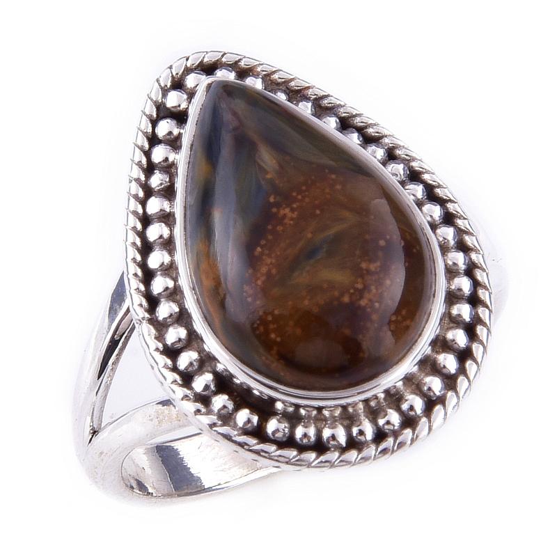 Natural Pietersite Gemstone Handmade 925 Solid Sterling Silver Ring Size 7 L9h36