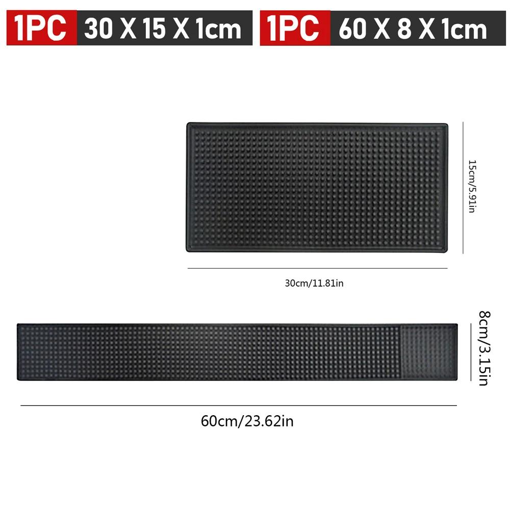 Tapete de Bar Borracha Tapetes de Bar de Café Antiderrapante PVC Tapete para Copo Impermeável Resistente ao Calor Tapete Escorredor para Bar Café Barista Coquetel Bartender