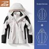 DELHUI Men's 3-in-1 Hooded Outdoor Jacket
