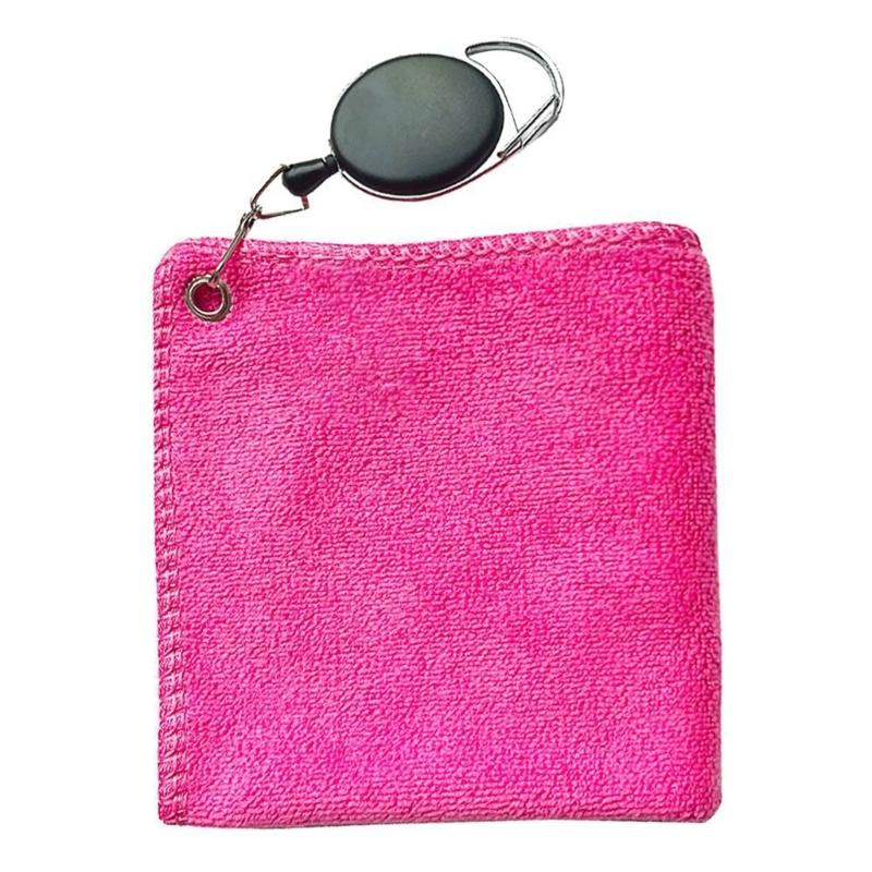 Quick Drying Golf Towel Cloth Cleaning Cloths Retractable Hook Included