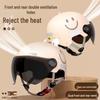 3C Certified Women's Electric Scooter Helmet, Breathable, Sun-Protection, All-Season Half Helmet for Motorcycle Riding.