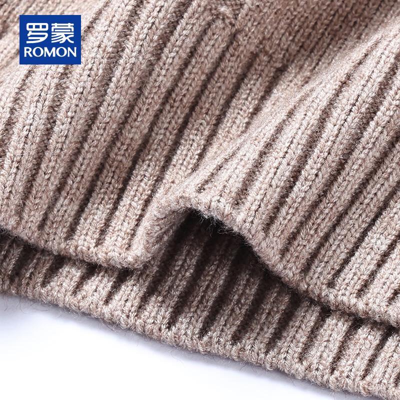 ROMON Men's Cashmere Blend Stand Collar Sleeveless Zippered Vest