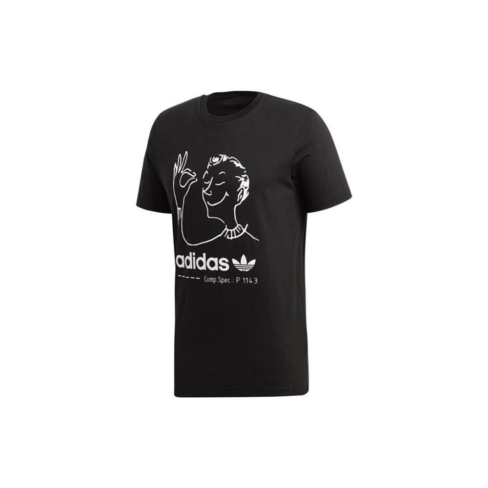 Adidas Originals FUN TEE T Shirt Men s Black CZ1764 XS