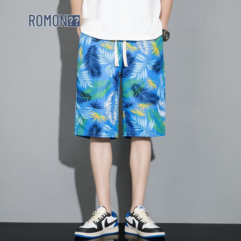 ROMON Men s Casual Beach Shorts 5XL