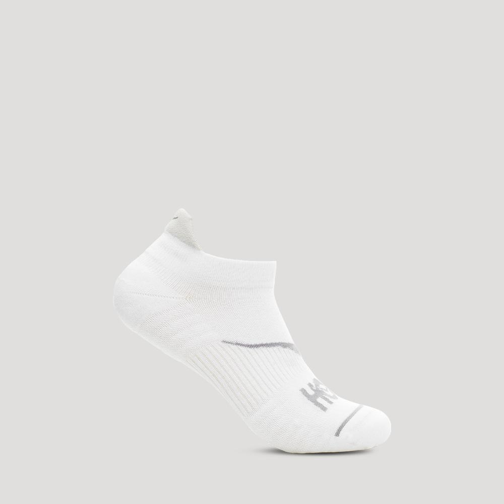 [hoka] Hoka Unisex No-Show Run Socks 1121118-WHT S