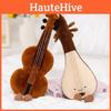 Musical Instrument Plush Pillow With Guitar Violin Embroidery Home Gift Decor