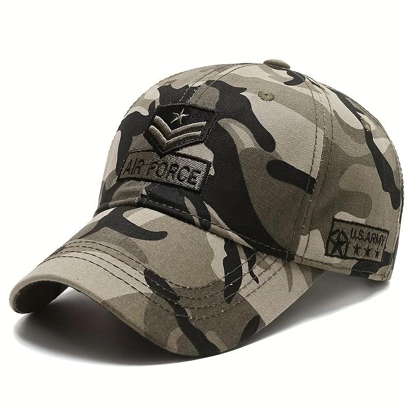 Unisex AIR FORCE Arrow Embroidery Baseball Caps Outdoor Adjustable Spring and Autumn Casual Sunscreen Hat