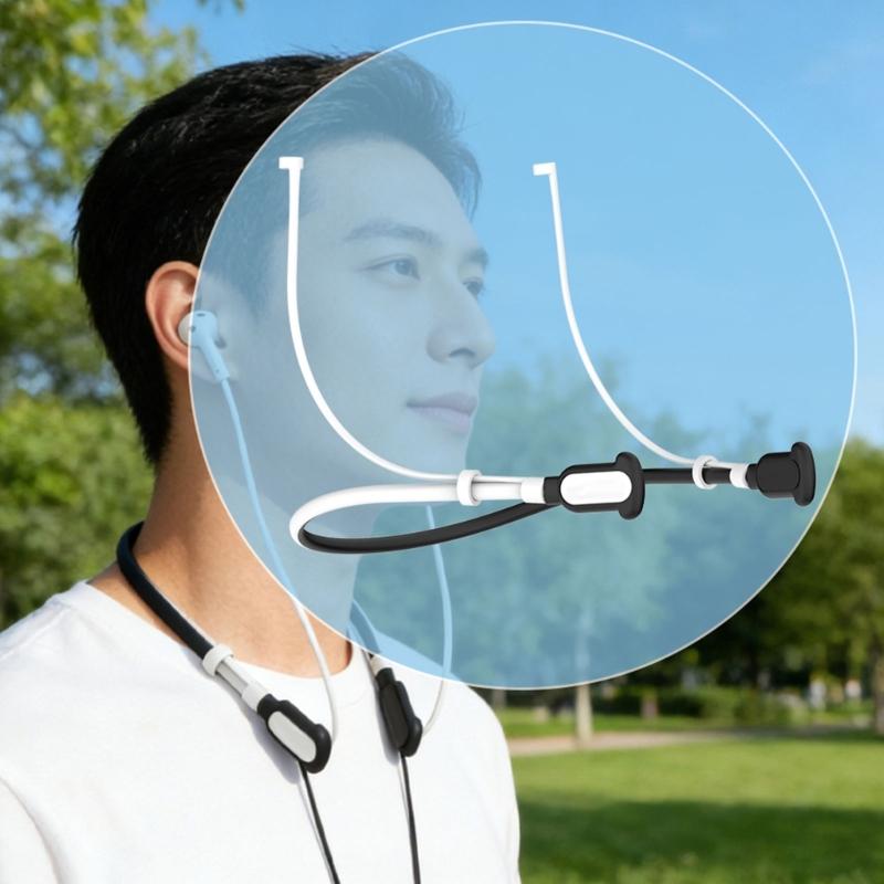 Silicone Anti Lost Lanyard for 8pin Wireless Earbuds Secure Attachment Comfortable Wear Wide Compatibility