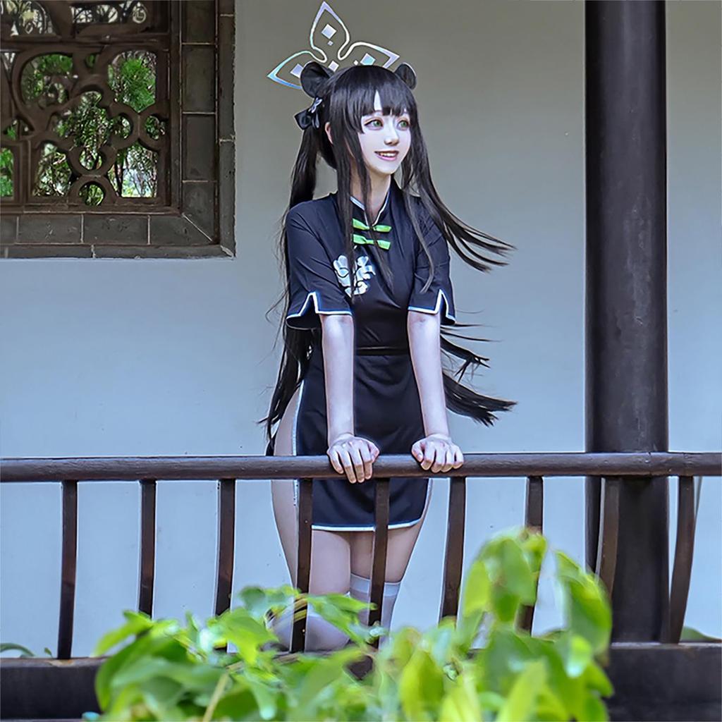 [Milky Time] Blue Archive Shun Haruhara Cosplay Halloween Chinese Dress (M)