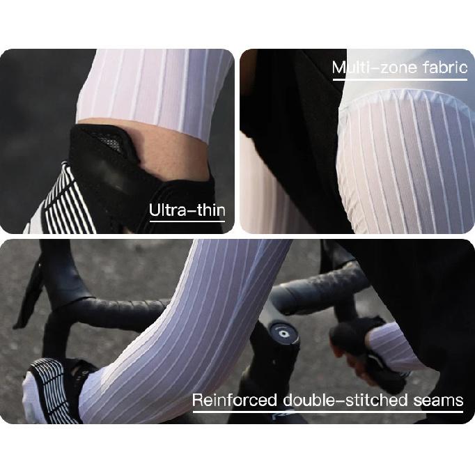 Rrskit Manica Lunga Estiva per Ciclismo Asciugatura Rapida Traspirante Antimicrobica Riduce la Resistenza al Vento Professionale Competitiva