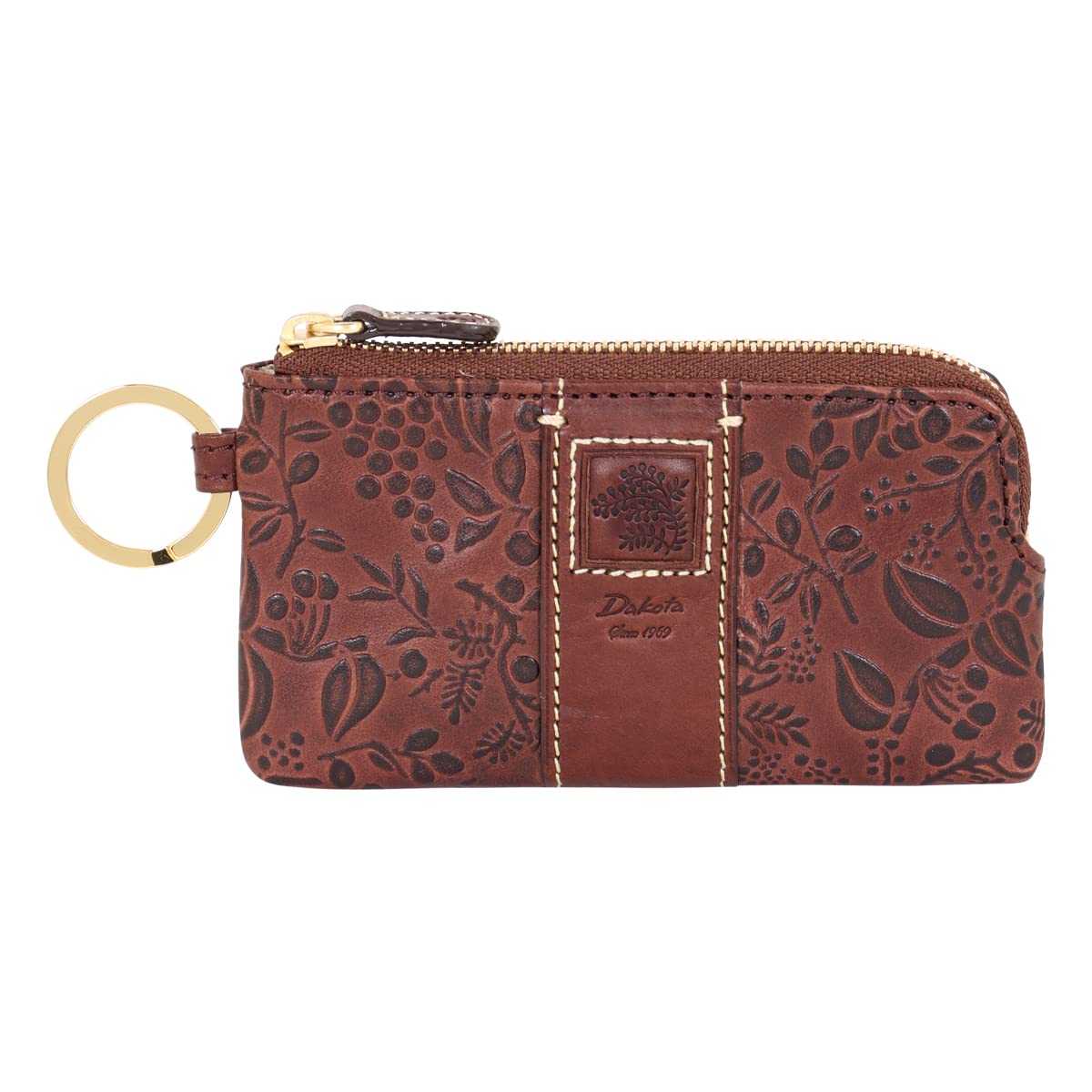 

Чехол для ключей из натуральной кожи шоколадного цвета [Dakota] женский DA-30255-41