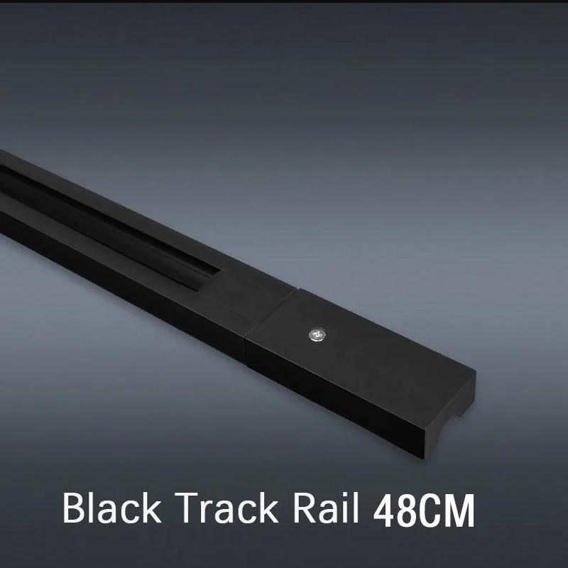 1pcs led Track light rail 50cm PVC white  black lead rail connectors rail 2 Wire bracket accessories