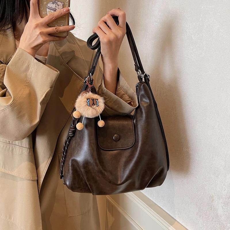 Spring and Autumn New 2025 Women's Bag Multifunctional Women's Shoulder Bag Retro Crossbody Bag Commuter Women's Backpack