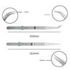 Tweezers Stainless Steel Fine Tipped Precision Tweezers Multipurpose Straight Curved Non-Slip Locking Tweezer For Jewelry