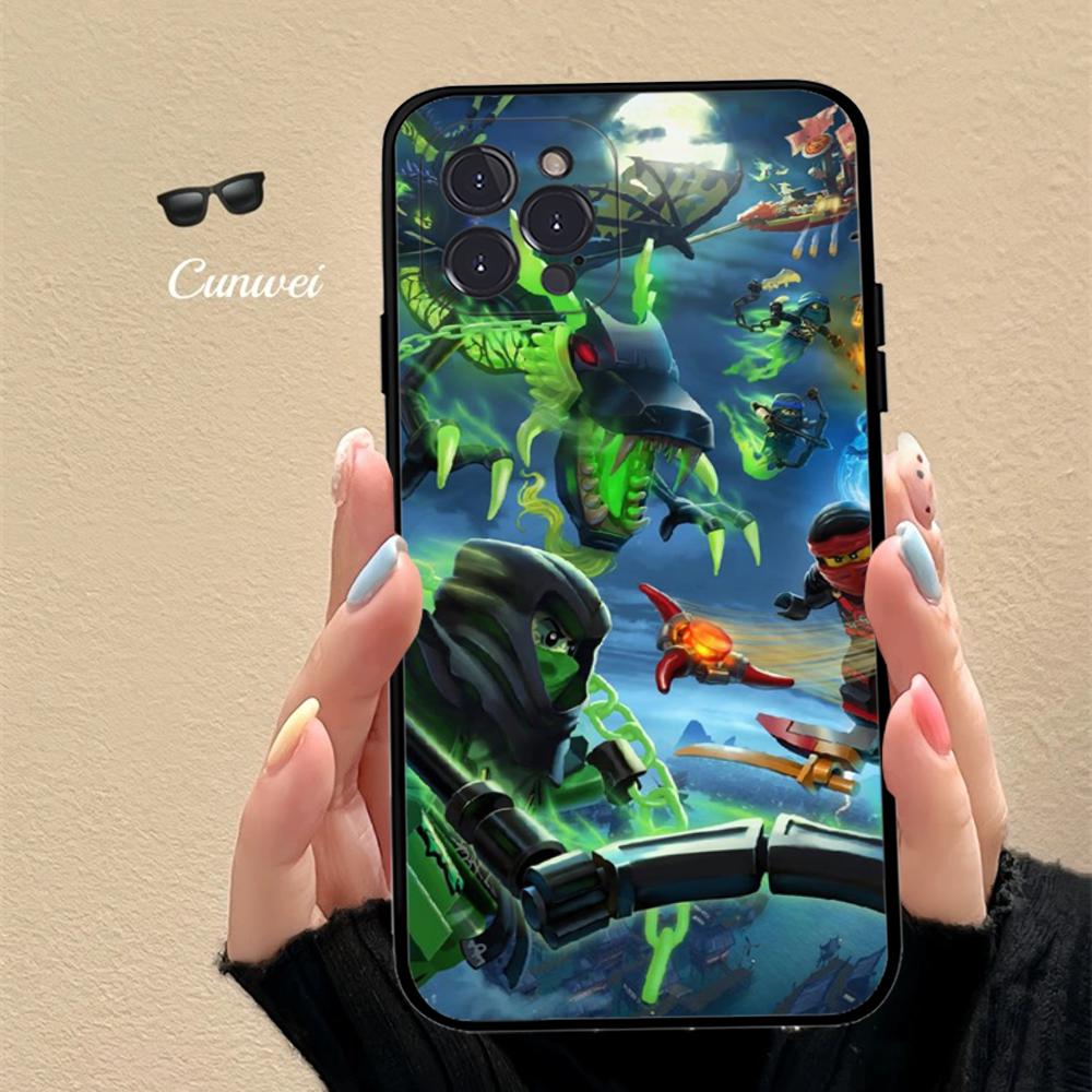 Custodia per Telefono Anime N-NinjagoS Per IPhone 16 15 14 11 12 13 Mini Pro XS Max Cover 6 7 8 Plus X Funda Shell