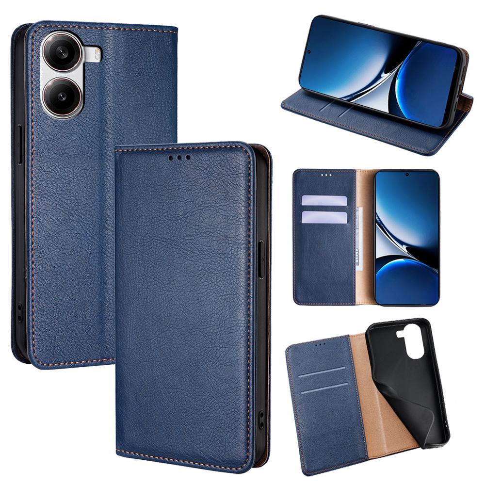 

Чохол-гаманець для Xiaomi Redmi Turbo 4 5G/Poco X7 Pro 5G з PU шкіри з магнітною автофіксацією Blue