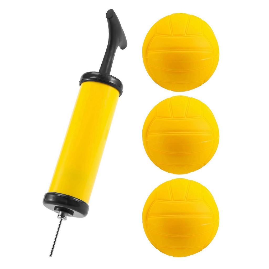Viminston Roundnet Game Ball Replaceable Competitive Balls Mini Volleyball 6-Pack with Pump