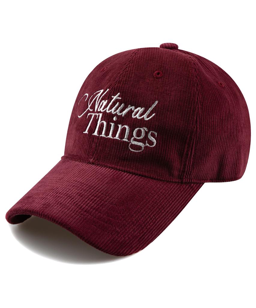 Wig Natural Things Corduroy Ball Cap - Burgundy