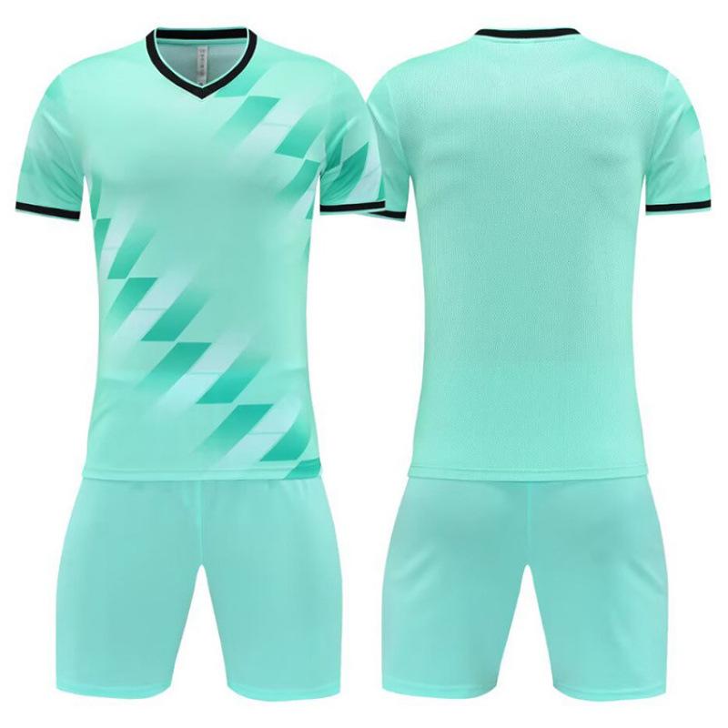 Football Suit Men'S Children'S Adult Student Game Training Kit Short Sleeve Sports Printed Jerseys Summer Women'S