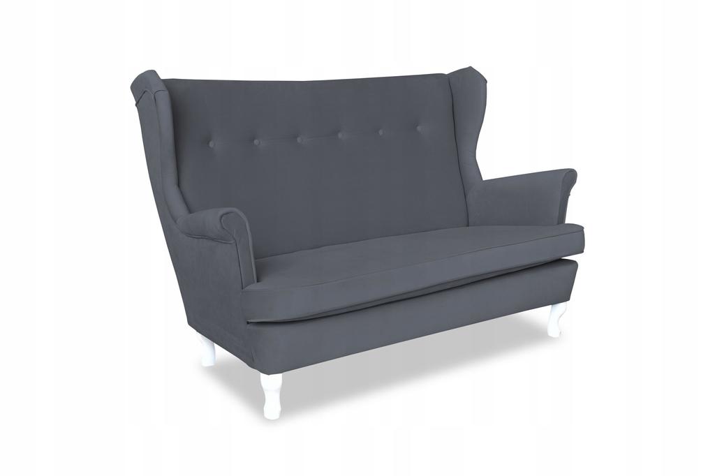 Zestaw wypoczynkowy mebli uszak Ari sofa fotele pufy Family Meble komplet