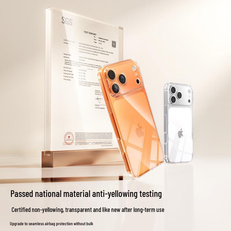 Baseus Upgraded Camera Button Anti-Yellowing Transparent Phone Case