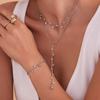 Bracelet Zircon Necklace Light Luxury Lariat Necklace New Choker Necklace  Women Jewelry