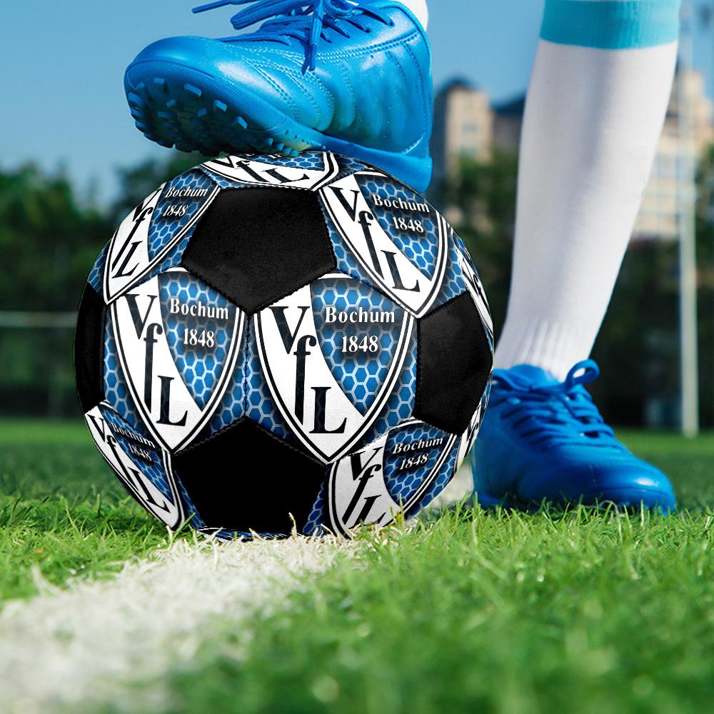 VfL Bochum 1848 Indoor Soccer Ball Colorful Machine Stitched PVC Size 5 Team Training Competition Ready Durable High-Bounce Cool Sports Gift