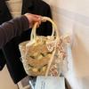 Bags Large capacity commuter versatile vacation tote woven straw shoulder tote bag seaside new beach