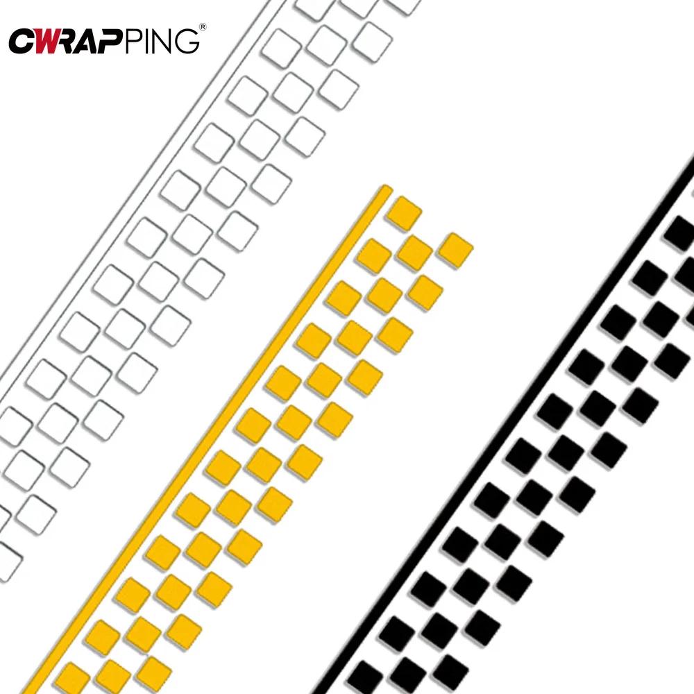 50cm Car Stickers Checkered Stripes Decals Stickers Motorbike Fender Decals Decorative Sticker for Car Motorcycle Accessories