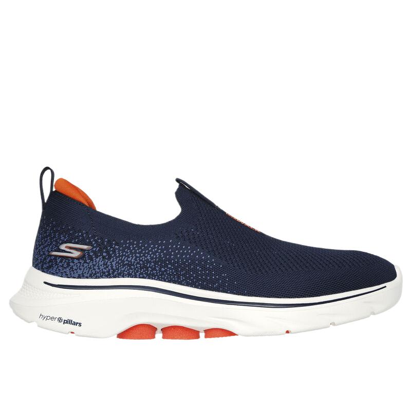 Skechers Go Walk 7 Semplici Comode Moda Versatili Basse Casual Scarpe Sneaker Uomo Blu 216633-NVOR