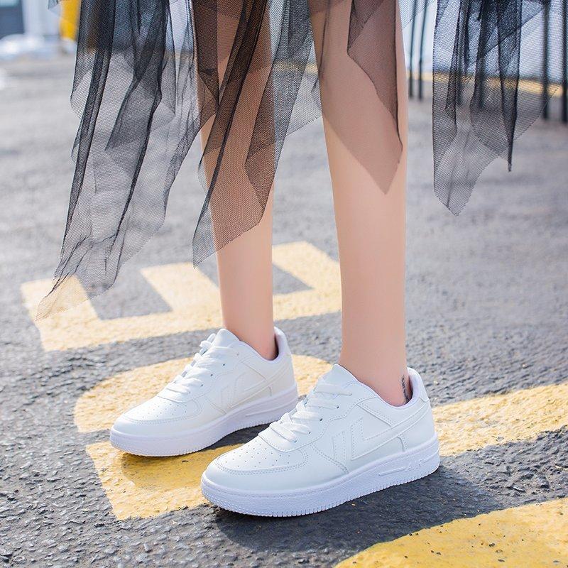 Little White Shoes Children Spring and Autumn Platform Ins Tide Striped Versatile Board Shoes