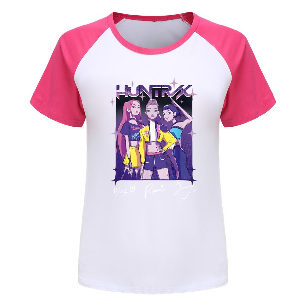 5022 Tricou Fete Rumi Zoey Mira cu Imprimeu Raglan Mâneci Scurte