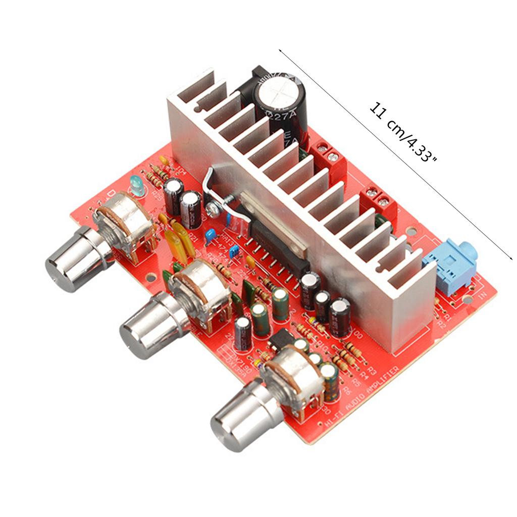DC12v Car Diy Stereo Dual Channel Amplifier Board with Silver Plated Knobs 50Wx2 High Power And Advanced Chip 13135