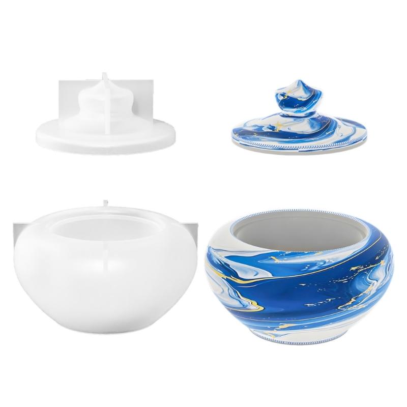 Multi Use Teapot Silicone Mold Sturdy Design Storage Box Mold For Handcrafted Gifts Home Decors And Practical Storage 1