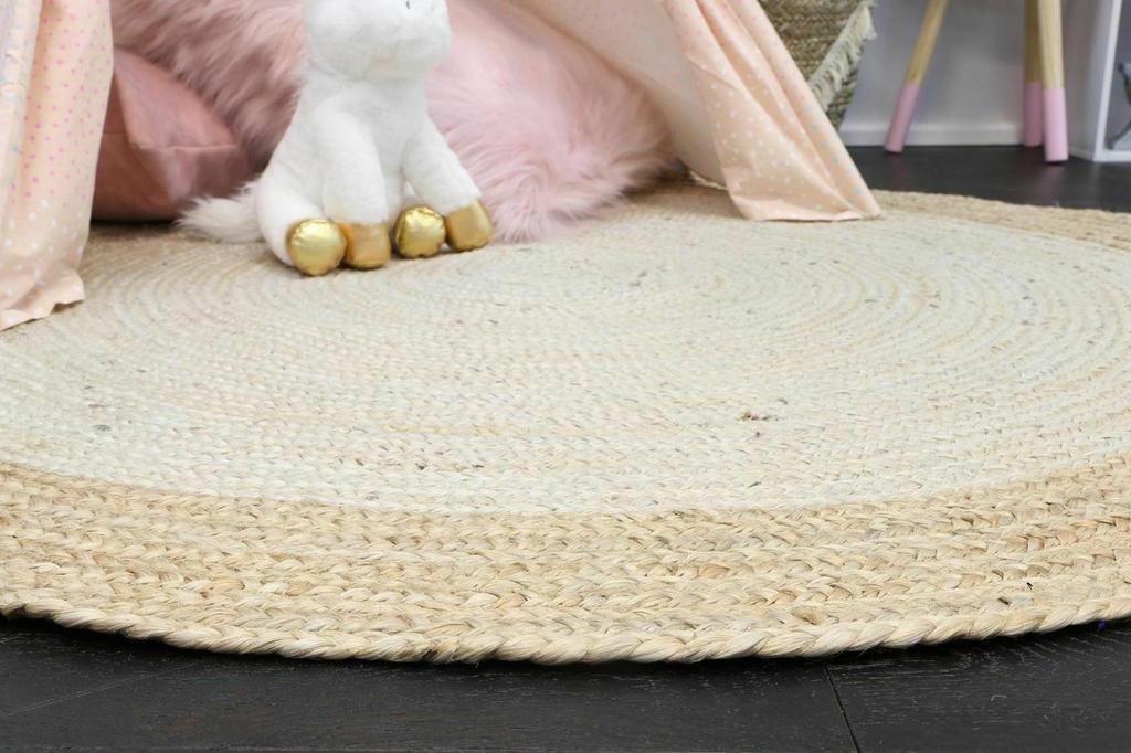 Jute Natural Handmade Rug Round Natural Rug for Any Space Look Rustik Decor For Any Space