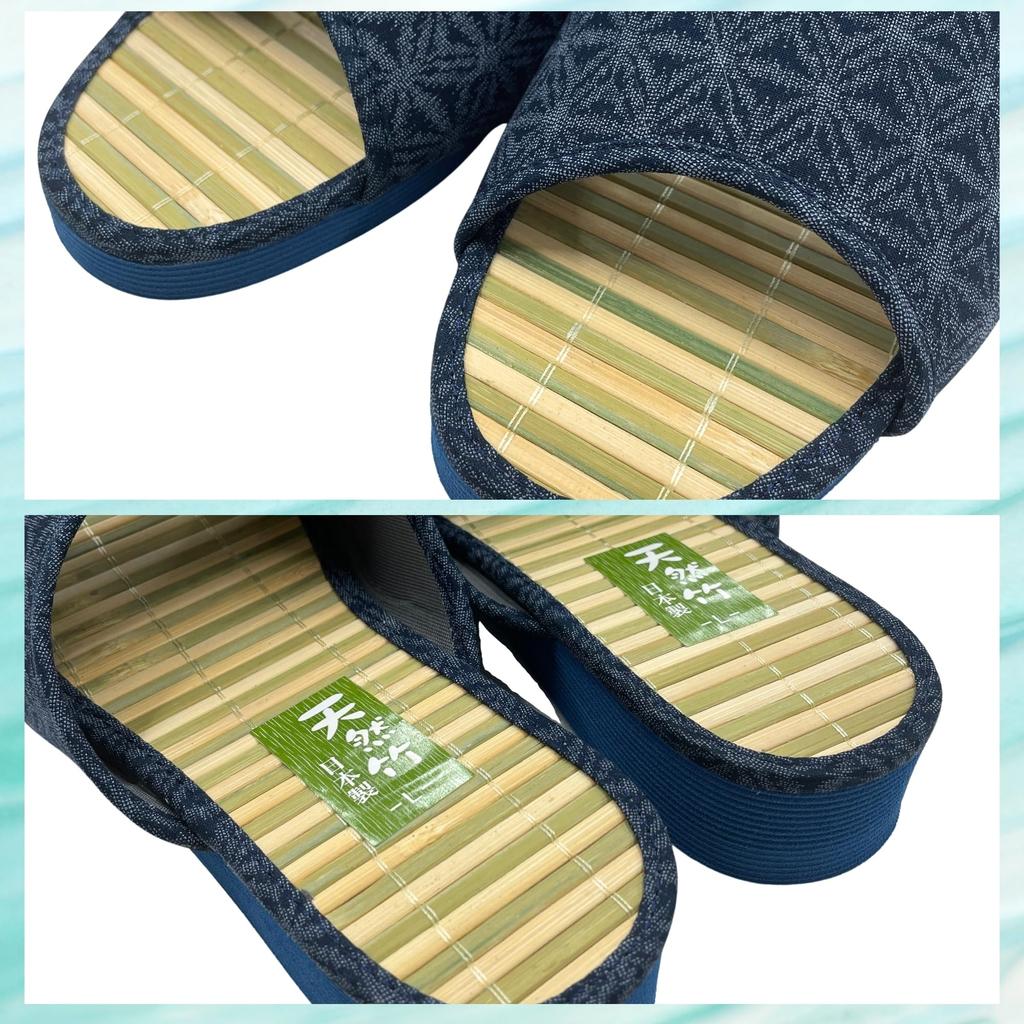 Edoten Shigi Hep Sandals, Bamboo-topped, Made In Japan, Lightweight Sponge Sole, Men's, Asanoha Pattern, Size M, 25cm-25.5cm