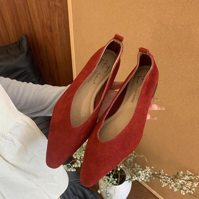 Fashion SUOJIALUN 2025 Spring New Women Flat Shoes Fashion Round Toe Shallow Slip On Ladies Boat Shoes Soft Flat Heel Single Shoes