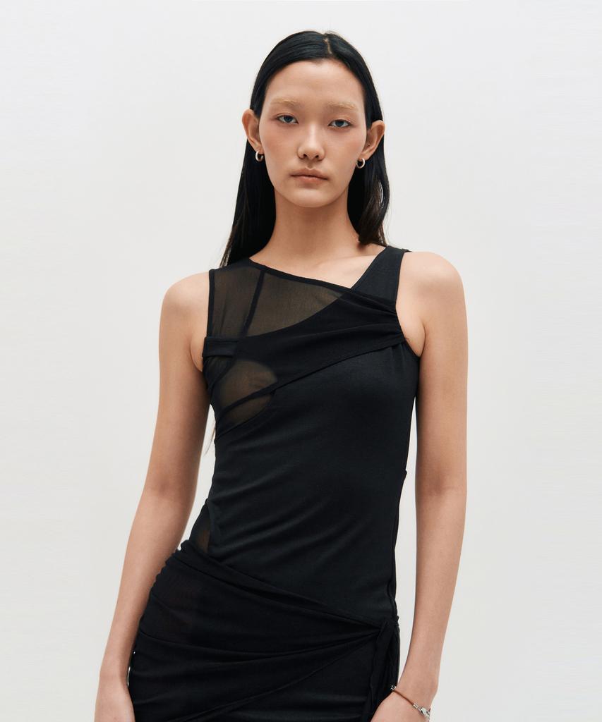 Kimjisu In&Out Sleeveless Dress _ Black