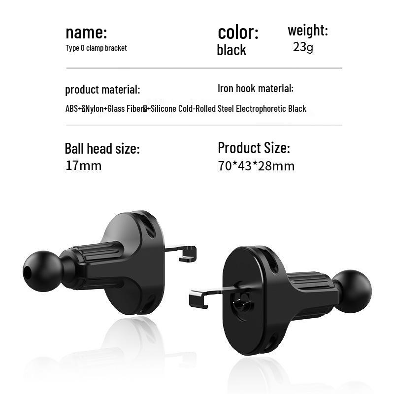 Magnetic Car Phone Holder with Air Vent and Dashboard Mount