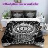 Thorn Gothic Dark Pattern Bedding Quilt Set Quilt Cover Pillowcase Home Decoration Birthday Gift (1 * duvet cover + 2 * pillowcase, without core)