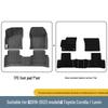 Eco-friendly TPE Floor Mats for 2019-2023 Toyota Corolla/Levin - Includes Trunk and Main Mats.