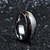 Wedding Ring Silver Signet Ring Steel Wood 241