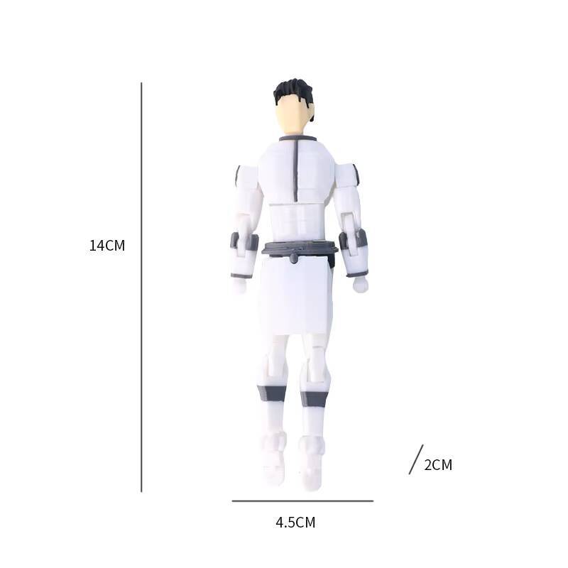 3D Printed Blue-Masked Invincible T13 Dummy13 Multi-Jointed Movable 3D Printed Shapeshift Toys Action Figure Custom Toy