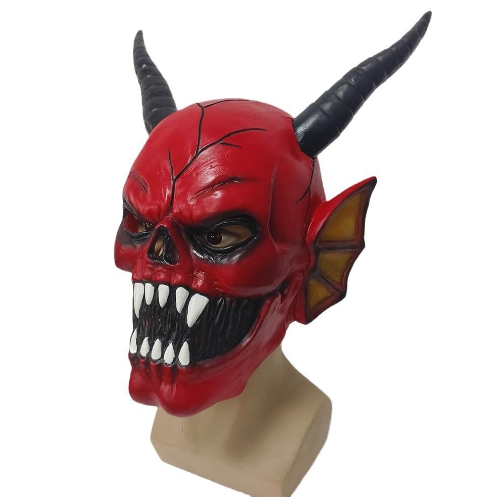 Red Devil Mask New Product Full-head costume for a masquerade ball, Halloween performance, haunted house, or escape room