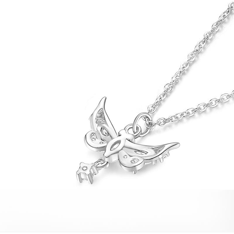 Super Immortal Zircon Butterfly Necklace New Year's Sen Series Wing Collar Chain for Girlfriend