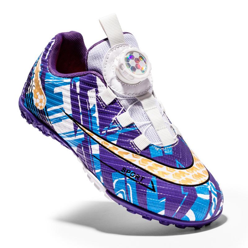 Rotating Button Low Top Football Shoes Men's Broken Nails TF Children's Girls Short Nails Student Training Children's Football Shoes
