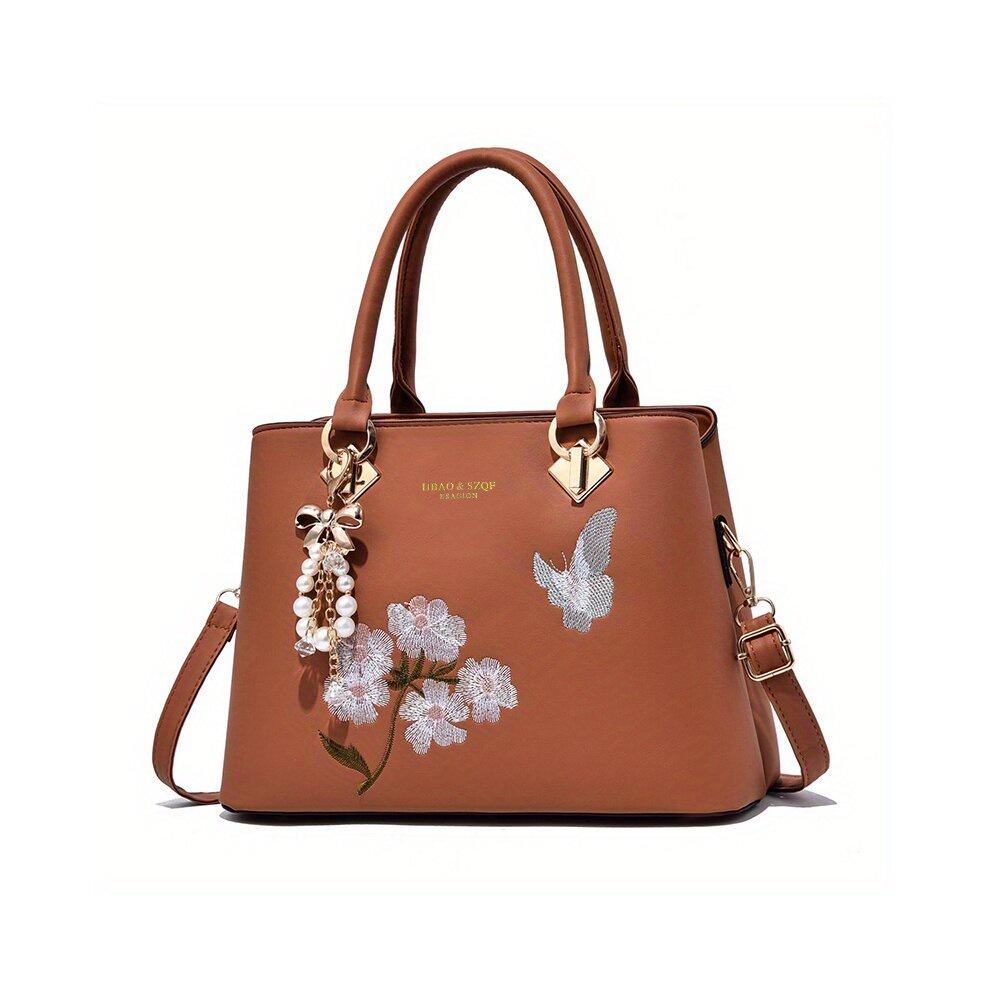 New Style Ladies' Handbag 2023 Fashionable Embroidered Mom Bag Versatile Shoulder Crossbody Bag